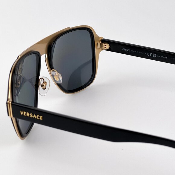 Versace Women’s Sunglasses – Black Aviator Frame | VE2199 100281 - Picture 10 of 12